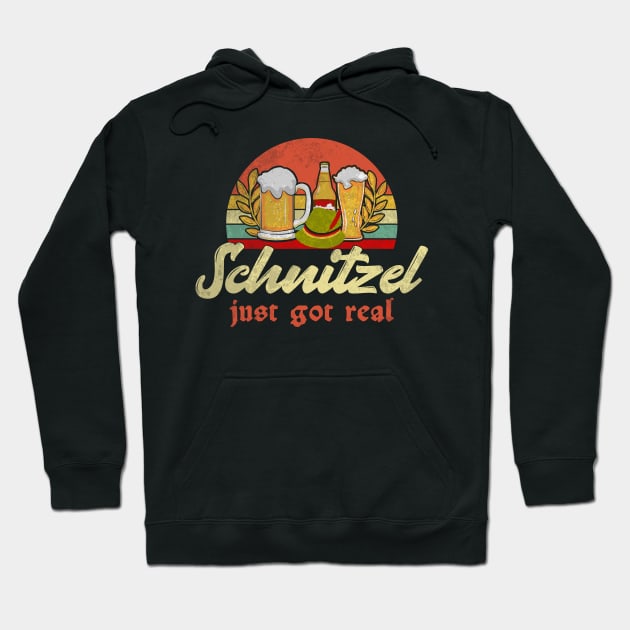 Schnitzel Just Got Real Hoodie by Etopix